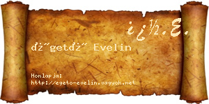 Égető Evelin névjegykártya